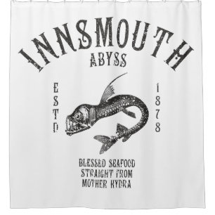 Rideaux De Douche Fruits de mer d'Innsmouth Poisson profond Viperfis