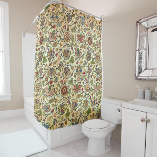 Rideaux De Douche Fruits et fleurs de broderie