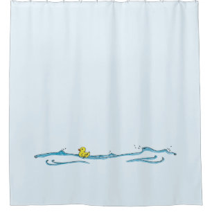 Rideaux De Douche Fun mignon canard en caoutchouc Whimsical