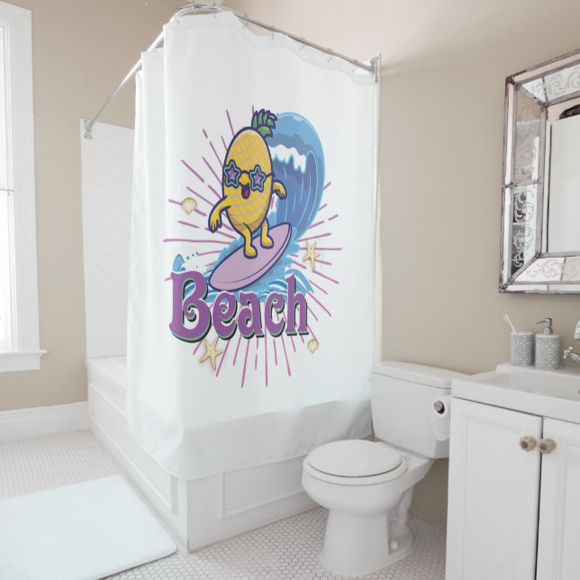 Rideaux De Douche funny pineapp (En situation)