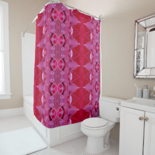 Rideaux De Douche Fuschia Ikat