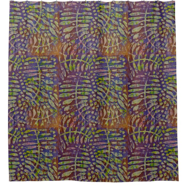 Rideaux De Douche Gabarit d'impression Gelli Art Abstrait (Devant)