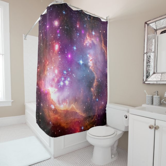 Rideaux De Douche Galaxie Angélique Falln (En situation)