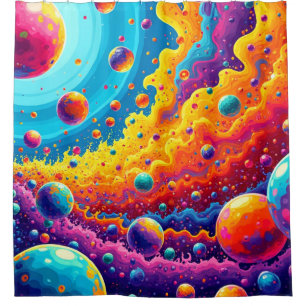 Rideaux De Douche Galaxie artistique