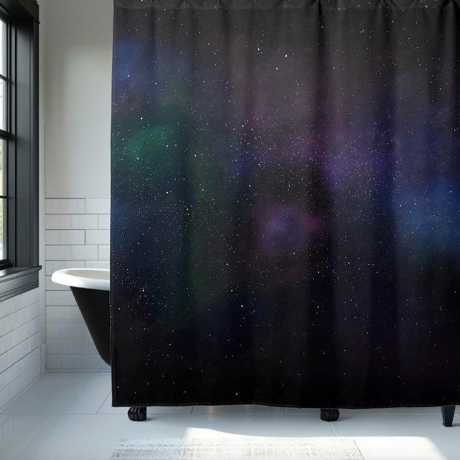Rideaux De Douche Galaxie de la nébuleuse du voile céleste Champ d'é (Créateur téléchargé)