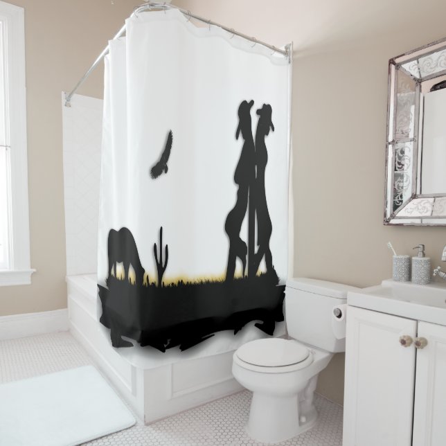 Rideaux De Douche Gamme Western (En situation)