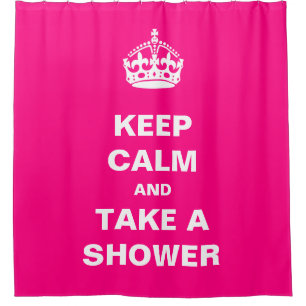 Rideaux De Douche Gardez le calme et prenez à une douche les roses
