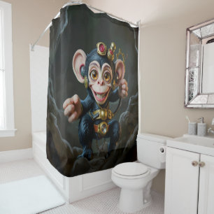 Rideaux De Douche Gardien de la grotte à ressorts – Le singe qui mur