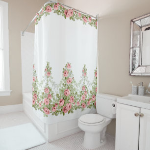 Rideaux De Douche Garlands d'Élégants Roses victoriens