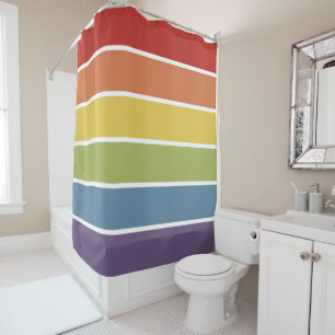 Rideaux De Douche Gay pride Rainbow Strited Motif LGBT