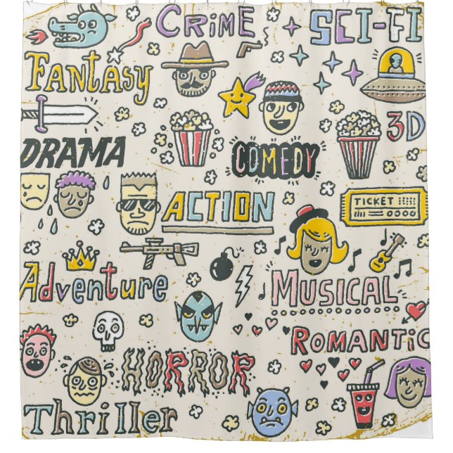 Rideaux De Douche Genres de films : émissions télévisées Jeu de dood (Devant)