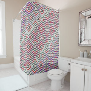 Rideaux De Douche Géométrie AfroUrbaine Diamant