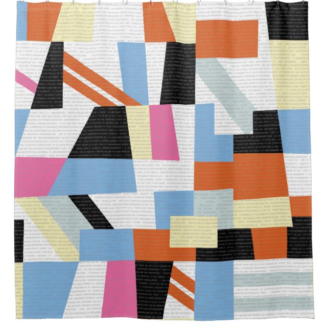 Rideaux De Douche Géométrique créative : conception Motif de longueu (Devant)