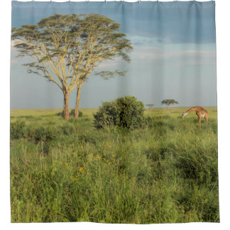Rideaux De Douche Girafe sur le Serengeti