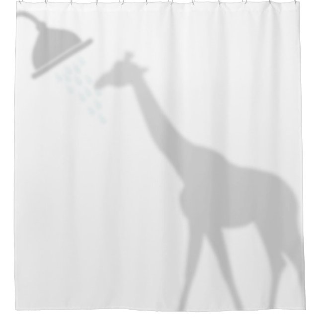 Rideaux De Douche Giraffe Shadow Silhouette Shadow Buddies en Douche (Devant)