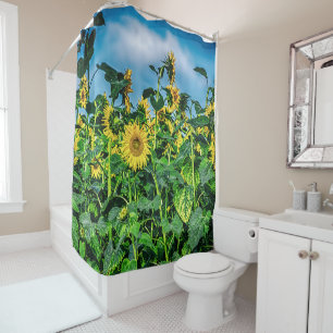 Rideaux De Douche Gisement de tournesol