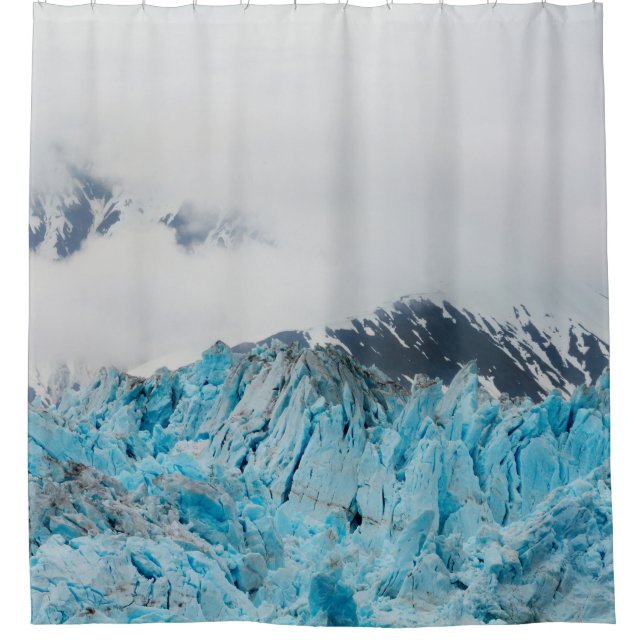 Rideaux De Douche Glacier Hubbard d'un navire en Alaska (Devant)