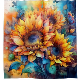 Rideaux De Douche Gloire de Tournesol