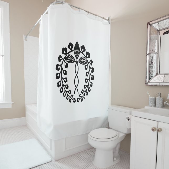 Rideaux De Douche glycine de Nijo (En situation)