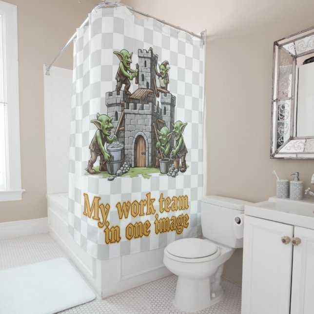 Rideaux De Douche Goblin team curtain (En situation)