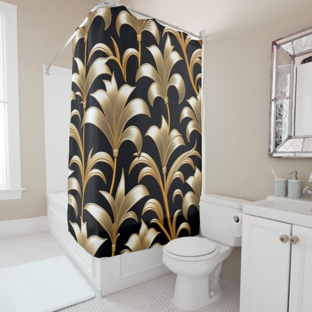 Rideaux De Douche Golden Grosses (En situation)