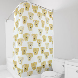 Rideaux De Douche Golden Labrador Retriever Dogs