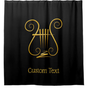 Rideaux De Douche Golden lyre