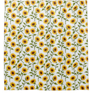 Rideaux De Douche Golden Sunflower Bliss