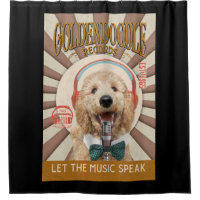 Goldendoodle Dog Record Company Canvas