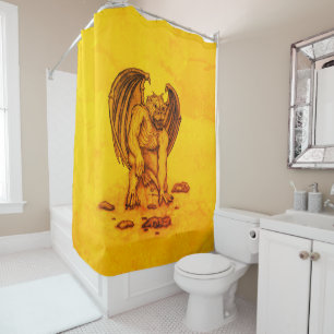 Rideaux De Douche Golem Gargoyle