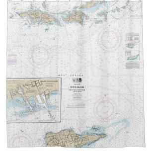 Rideaux De Douche Gorda à St Thomas et Sainte Croix Carte nautique