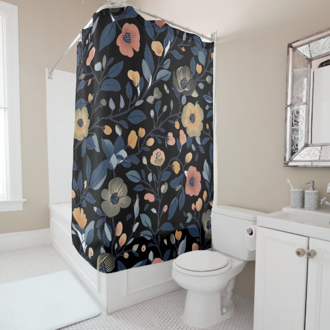 Rideaux De Douche Gorgeous floral showe shower curtain (En situation)