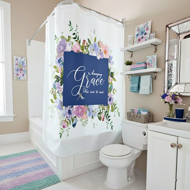 Rideaux De Douche Grâce florale incroyable   (Créateur téléchargé)