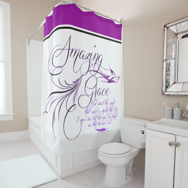 Rideaux De Douche Grâce merveilleuse   (En situation)