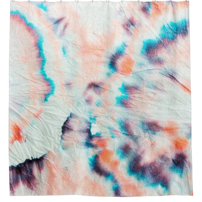 Rideaux De Douche Graffiti d'Art sale d'automne. Tie Dye Shibori. Bo (Devant)