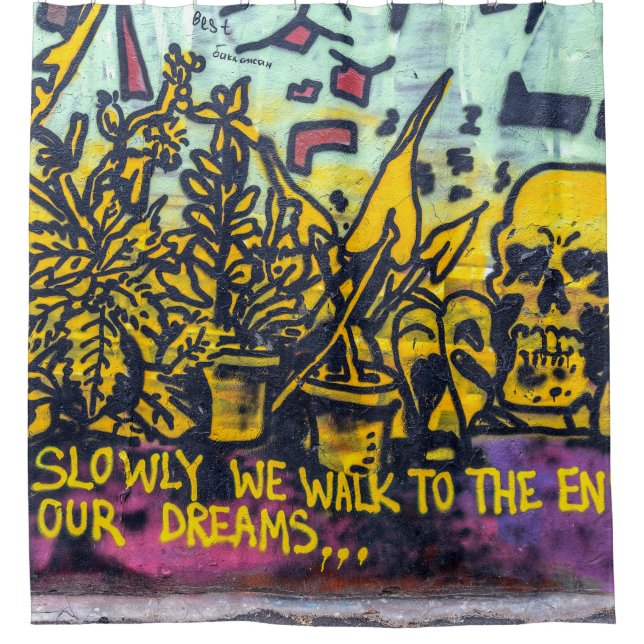 Rideaux De Douche Graffiti urbain Art Abstrait (Devant)