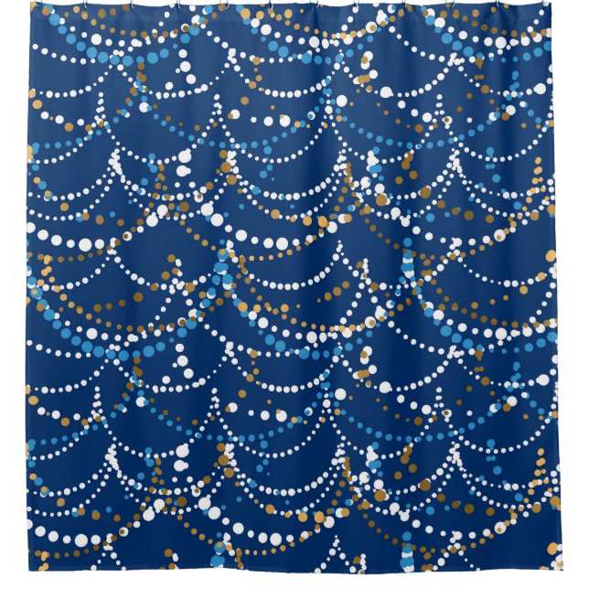 Rideaux De Douche Grain de Noël : motif festif sans soudure (Devant)