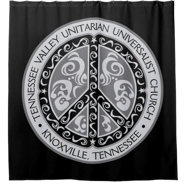 Rideaux De Douche Grand beau signe de paix (Devant)