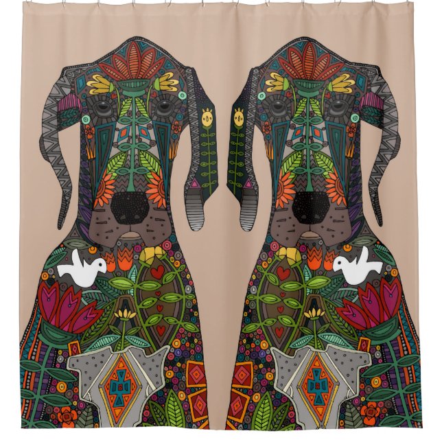 Rideaux De Douche Grand Dane amour beige (Devant)