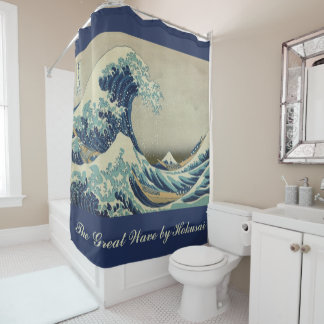 Rideaux De Douche Grande vague au large de la côte de Kanagawa par H