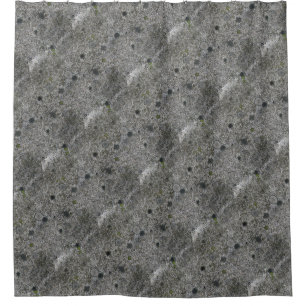 Rideaux De Douche Granit de gris de texture de roche