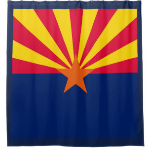 Rideaux De Douche Graphique dynamique de drapeau d'état de l'Arizona