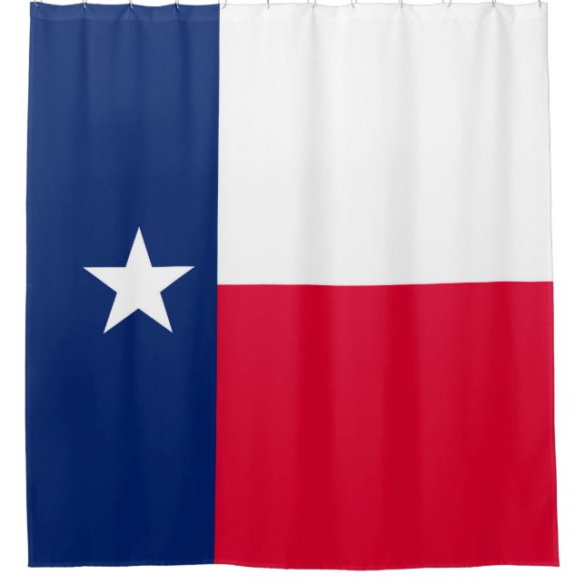 Rideaux De Douche Graphique dynamique de drapeau d'état du Texas sur (Devant)