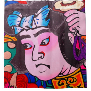 Rideaux De Douche Graphique sur Kiteart traditionnel japonais, cerf-