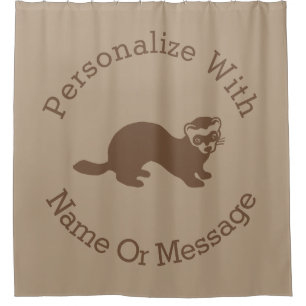 Rideaux De Douche Graphisme du Ferret mignon