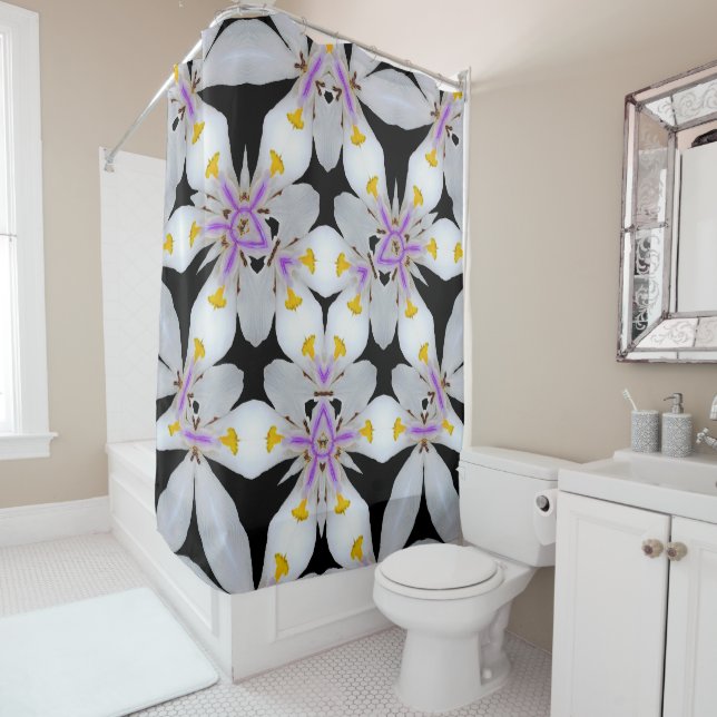 Rideaux De Douche gras et beau  (En situation)