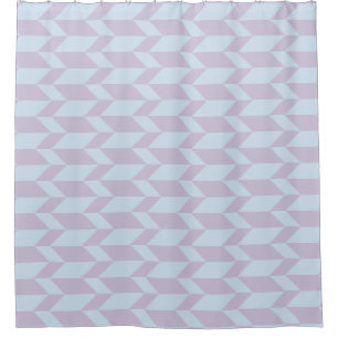 Rideaux De Douche Gras Flèche à deux tons Chevron Grille Poudre Past