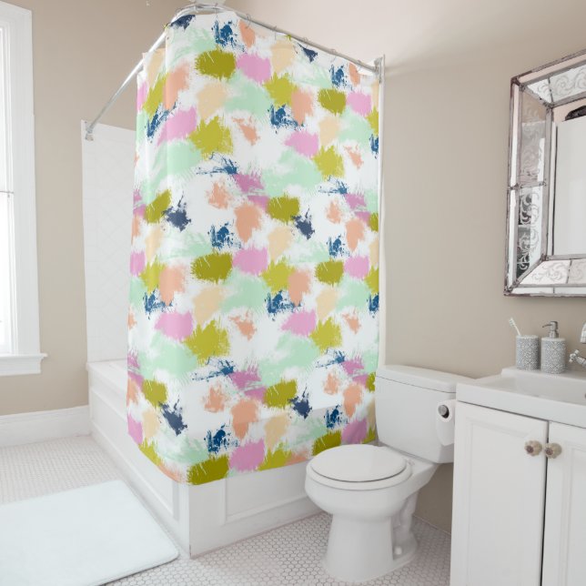 Rideaux De Douche Gravures, peintures (En situation)
