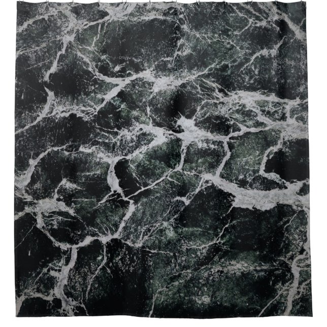 RIDEAUX DE DOUCHE GRAY AND BLACK PAINTING (Devant)
