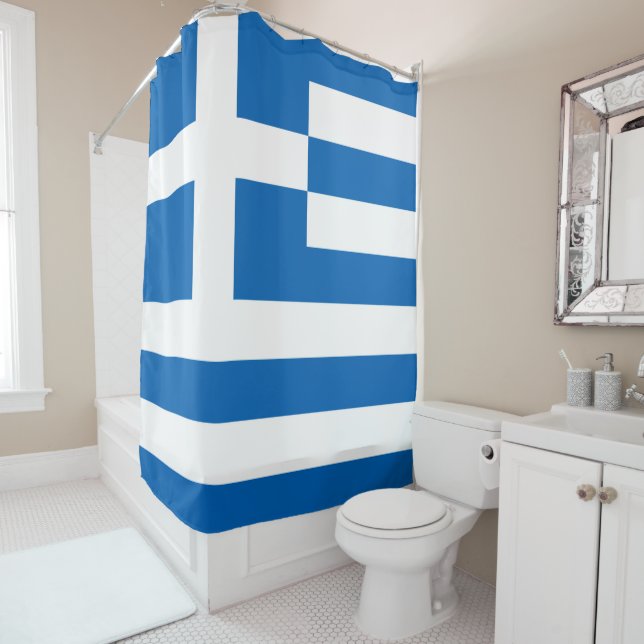 Rideaux De Douche Grèce (En situation)